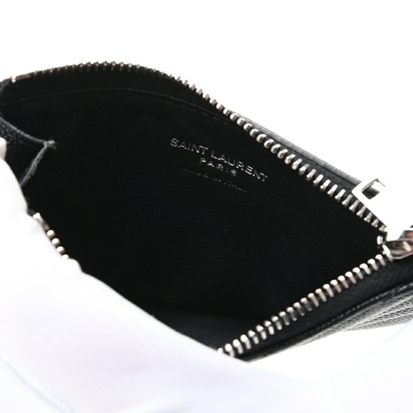 SAINT LAURENT Black Monogram Leather Wallet - Picture 7 of 9